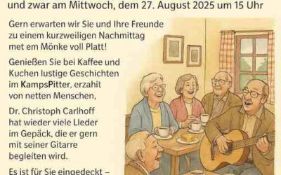 „Vertell doch mal op platt“ – Der Mundartnachmittag im Kamps Pitter kommt wieder
